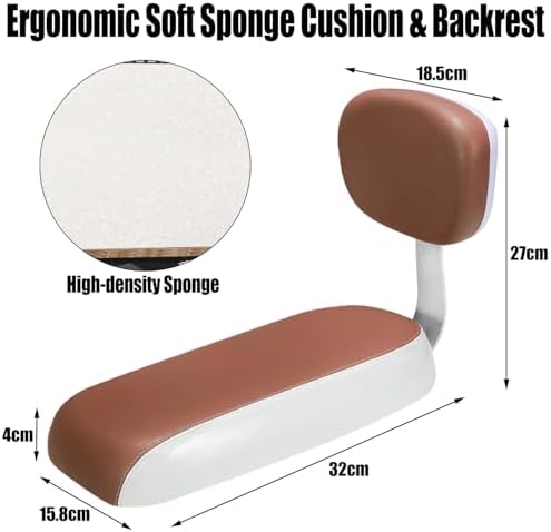 TOPCABIN Bicycle Manned Cushion Mountain Bike Back Shelf Seat Cushion Manned Comfortable Saddle Children Back Seat