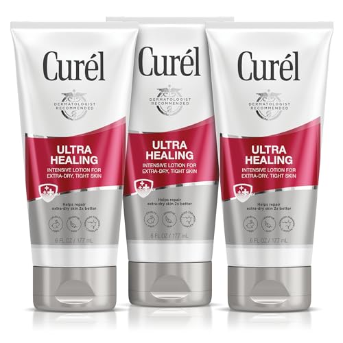 Curel Ultra Healing Intensive Fragrance-Free Lotion For Extra-Dry Skin, Dermatologist Recommended, Ideal for Sensitive Skin, Cruelty Free, Paraben Free, 20 Oz | Repairs Moisture Barrier, Ceremides, Dry & Sensitive Skin, Eczema-Prone, Dermatologist Recomm…
