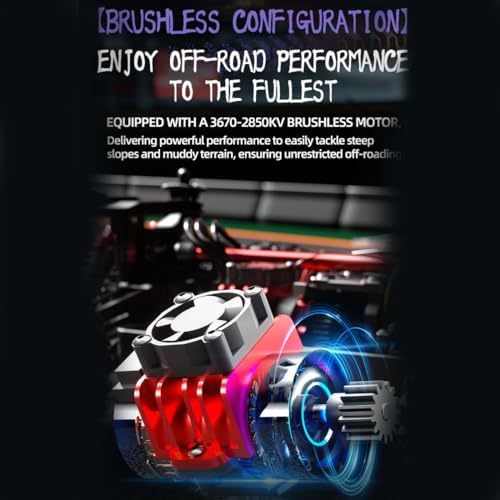 1:10 Scale 4WD Fast Off-Road RC Car – 85km/h High-Speed Remote Control Truck with Metal Gears, Steel CVD Shafts, 90A Waterproof ESC, 5200mAh Battery