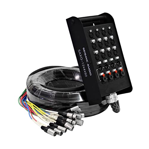 Seismic Audio - SAXQ-16x8x25 - 16 Channel 25' XLR Snake Cable with XLR and 1/4" Returns on the Box
