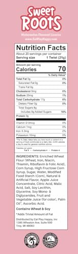 Sweet Roots Black Licorice Twists – 1 Bag (16 oz) – Jumbo Size Candy Sticks | Vegan, Fat Free, Kosher | Soft Gourmet Licorice Candy with Classic Black Licorice Flavor