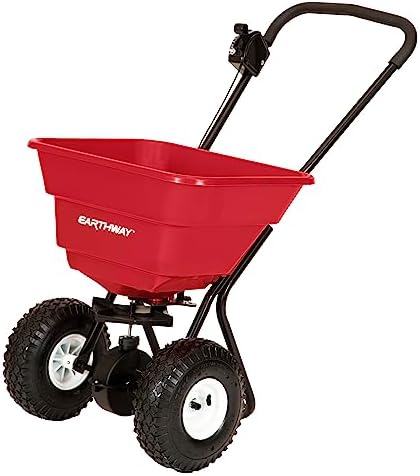 EarthWay 2050P 80lb Broadcast Spreader, Lawn Aerator, Fertilizer Spreader, 80lb Capacity, Pre-Assembled
