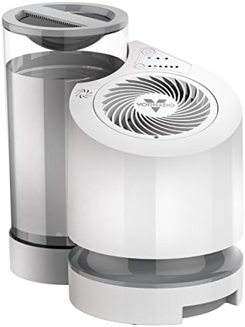 Vornado EV100 Evaporative Whole Room Humidifier with SimpleTank, Easy-Fill, 1 Gallon Capacity, 2 Speeds, Electronic Humidistat, Antimicrobial Treated Wick, Perfect for Home, Bedroom, and Living Room