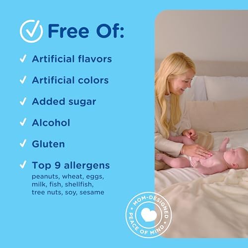 Mommy's Bliss Baby Probiotics + Vitamin D Drops, Supports Digestive Health & Immune Function*, 400IU Vitamin D , Supports Bone Development*, Newborns+, Flavorless, 0.34 Fl Oz (30 Servings)