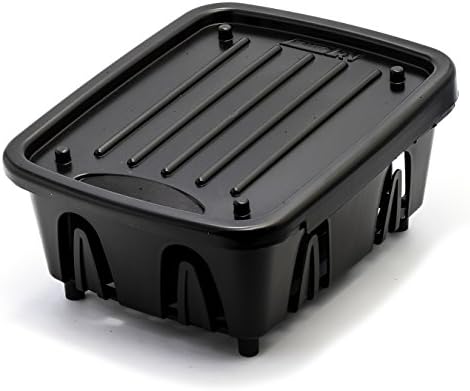 Camco RV Mini Dish Drainer & Tray - Features a Sloped Drain Tray Design, Heavy-Duty Construction - Ideal for Small Spaces, Apartments, Boats, and More -9.5"L x 11.7"W x 4.75"H - Black (43512)