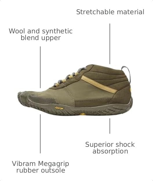 Vibram Men's FiveFingers V-Trek | Barefoot All-Terrain Outdoor Shoe for Hiking & Light Trail