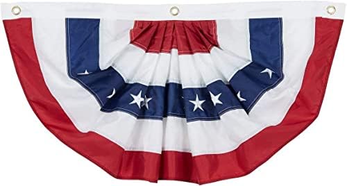 American Flag 4x6 FT, US Flags with Embroidered Stars, Sewn Stripes, Brass Grommets, Durable USA Flag for Outdoor