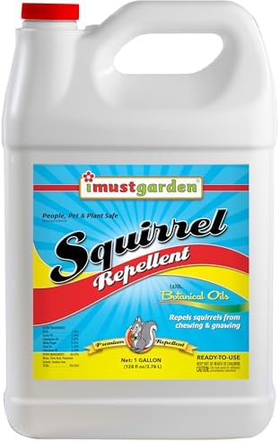 I Must Garden Squirrel Repellent: Stops Chewing on Plants/Furniture - 1 Gal