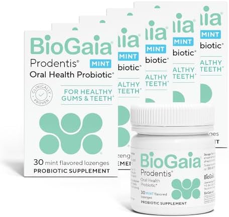 BioGaia Prodentis | Dental Probiotic Lozenges | Promotes Healthy Gums & Teeth | Defends Against Dental Problems | Replenishes Oral Microbiome