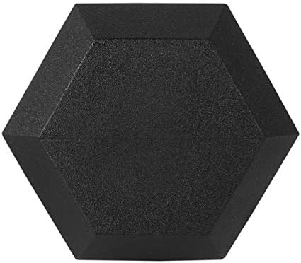 Rubber Encased Hex Dumbbell with Knurled Alloy Material Non-slip Handle, Basic Professional Dumbbell