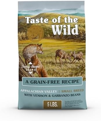 Taste of the Wild Appalachian Valley Small Breed Adult Dry Dog Food, 28lb | High Protein |Grain Free Recipe* |Venison & Garbanzo Beans |Nutrient Dense to Help Support Peak Health |Guaranteed Probiotics