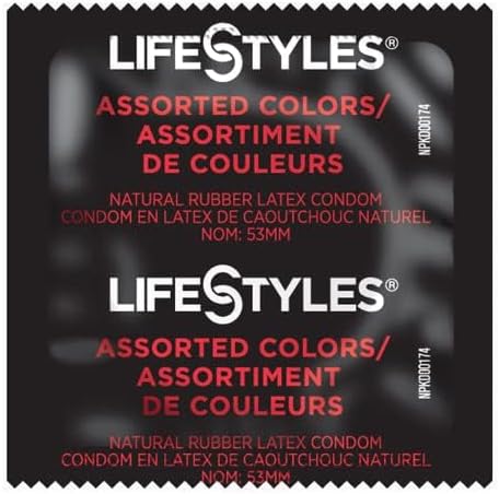 Lifestyles Assorted Colors Condoms 24 Pack