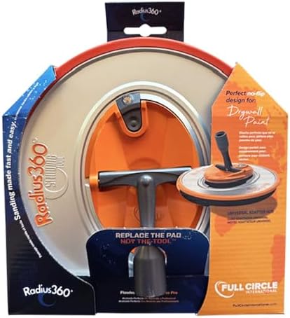 Full Circle International Inc. R360 Radius360 Sanding Tool with Interchangeable Center Hub 9-Inch Round