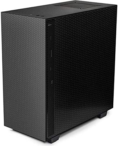 Skinit Decal Gaming Skin Compatible with NZXT H510 Compact ATX Mid-Tower Case - Skinit Originally Designed Black Hex Design