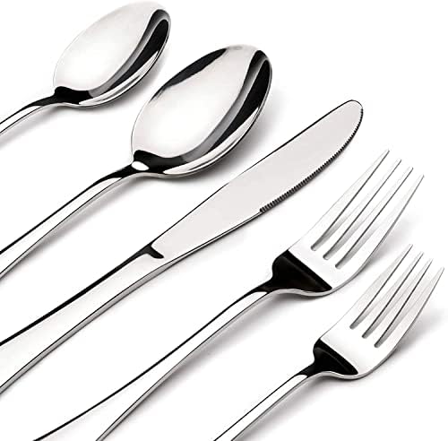 Silverware Set for 8, 40 Piece Stainless Steel Flatware Utensil Cutlery Set