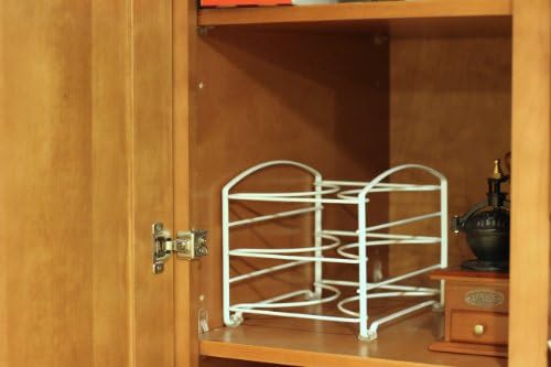 Deco Brothers Wrap Organizer Rack for Kitchen Cabinet, 3 Tier, Bronze | for Small / Standard Box, Height Clearance 2-1/2"