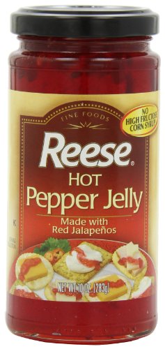 Reese Jelly, Hot Jalapeno, 10-Ounce (Pack of 6)