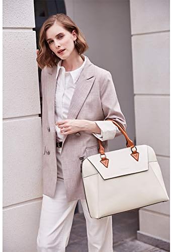 BOSTANTEN Briefcase for Women Leather 15.6 inch Laptop Shoulder Bag Office Work Crossbody Handbag