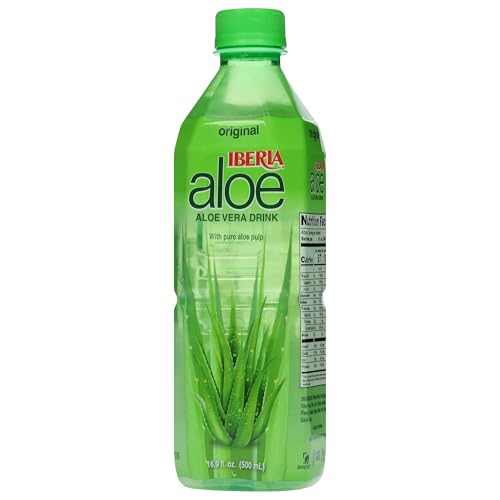 Iberia Aloe Vera Juice Drink, Pineapple, 16.9 Fl Oz (Pack of 24)