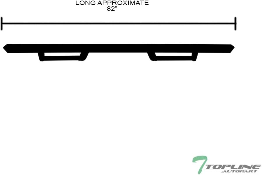 7422446159105 Compatible with 2015-2026 Ford F150 / 2017-2026 F250 F350 F450 F550 Superduty Super (Extended) Cab Matte Black Hoop Drop Step Side