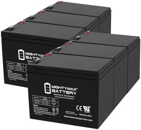 ML8-12 - 12 Volt 8 AH, F1 Terminal, Rechargeable SLA AGM Battery