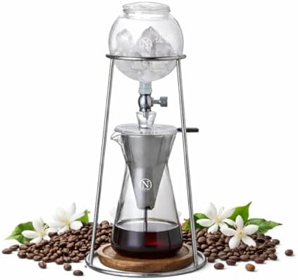 NISPIRA Luxury Ice Cold Brew Dripper Coffee Maker in Stainless steel, 600 ml Copper