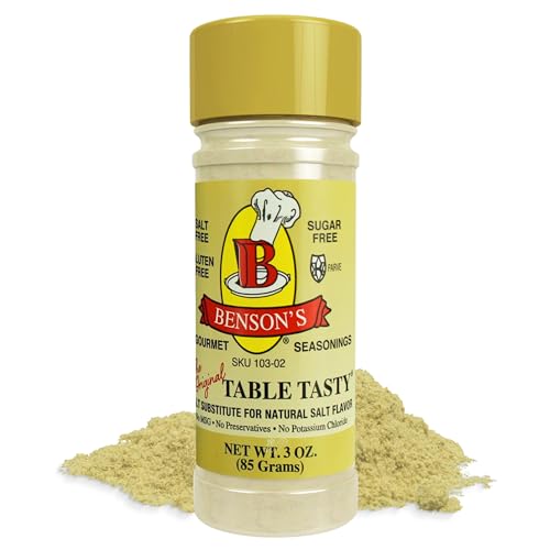 Benson’s - Table Tasty Salt Substitute, Salt-Free Gourmet Popcorn Seasoning, No Sodium, No Potassium Chloride, No MSG, Gluten Free