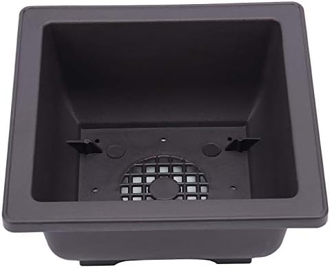 15 PCS 6.5 Inch Bonsai Training Pots with Trays, Rectangular Plastic Growing Pots, Flower Succulent Pots Container for Garden, Yard, Office, Porch