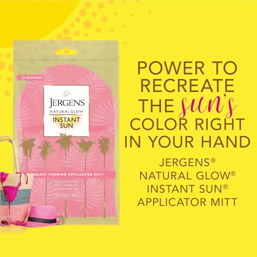 Jergens Natural Glow Body Applicator Mitt, Reusable Tanning Glove