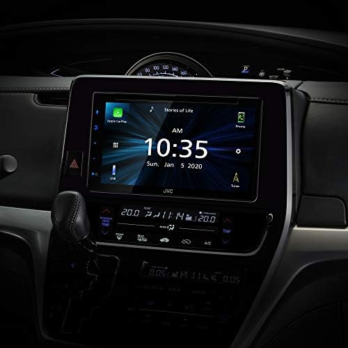 JVC KW-V660BT Apple CarPlay Android Auto DVD/CD Player w/ 6.8" Capacitive Touchscreen, Bluetooth Audio and Hands Free Calling, MP3 Player, Double DIN