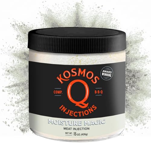 Kosmos Q Reserve Blend Brisket Injection, Premium Beef BBQ Marinade for Tender & Juicy Brisket, Phosphate-Enhanced for Moisture Retention, Competition-Grade Seasoning, Gluten Free, 16 Oz Jar