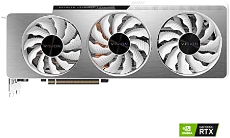 GIGABYTE GeForce RTX 3080 Ti Vision OC 12G Graphics Card, 3X WINDFORCE Fans, 12GB 384-bit GDDR6X, GV-N308TVISION OC-12GD Video Card