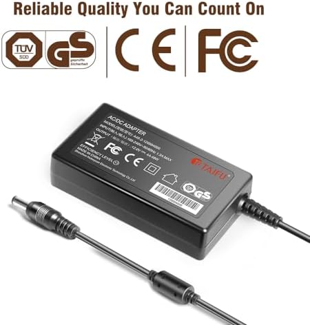 TAIFU 12V Power Cord Charger Replacement for Arcade1up Pacman Game All Riser Cocktail Table RYJ0136 RYJ0136PAU0 RYJ0136PAU1 RYJ0136PAU2 RYJ0136PAU3