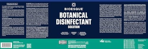 Bioesque Botanical Disinfectant Solution, Heavy Duty Broad-Spectrum Disinfectant, Kills 99.9% of Bacteria, Viruses*, Fungi, & Molds