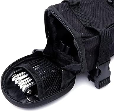 14 in 1 Bike Repair Tool Kit & Bike Saddle Bag | Bike Chain Tool Hex Key Wrench Maintain Accessories Multitool Set, Portable Under Seat Bag for Road Mountain Commuter Bicycle