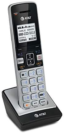AT&T TL86103 2-Line Corded/Cordless Phone System for Small Business with Answering Machine, Connect-to-Cell Bluetooth, Caller ID, Intercom, Long Range & Expandable to 12 Handsets (Silver/Black)