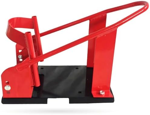 SUNROAD Adjustable Motorcycle Wheel Chock, Fits 15"-21" Front Wheels | Heavy-Duty Steel, Self-Locking Wheel Cradle, Garage, Trailer & Workshop Use