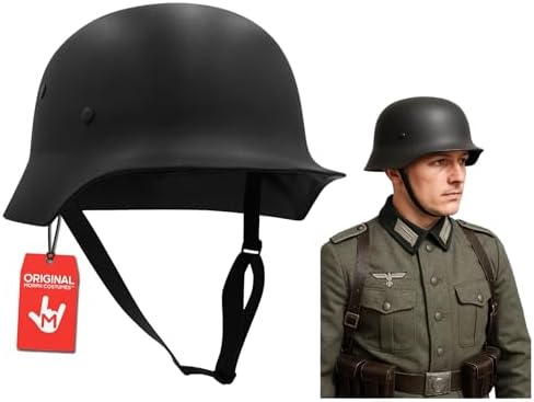 Nicky Bigs Novelties Black German WW2 Helmet, Military Costume Accessory