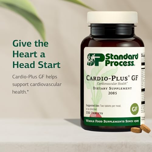 Standard Process Cardio-Plus GF - Supports Heart Health & Circulation - Cardiovascular Support with Vitamins B6