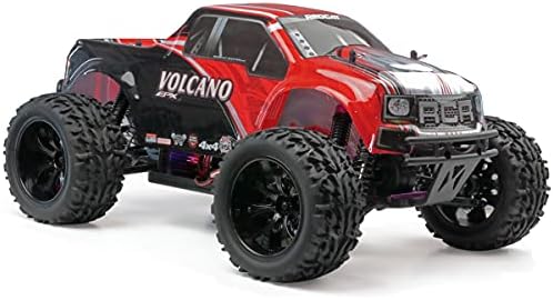 Redcat Racing Volcano EPX 1/10 Scale Electric RC Monster Truck – 4WD RC Truck with 2.4GHz Radio, Waterproof Electronics, 19T Brushed 550 Motor