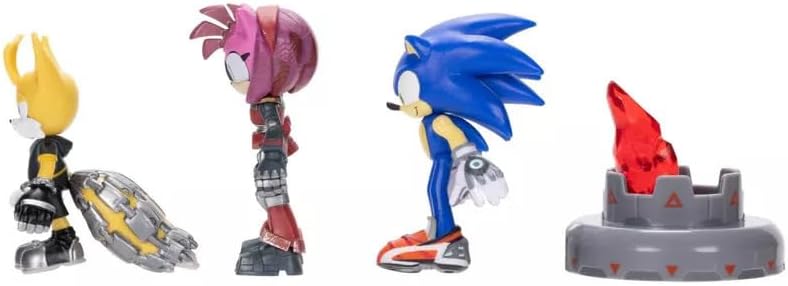 JAKKS Pacific Sonic Prime 2.5" Figure Multipack with Sonic, Tails Nine & The Prism Shard with Display Base!