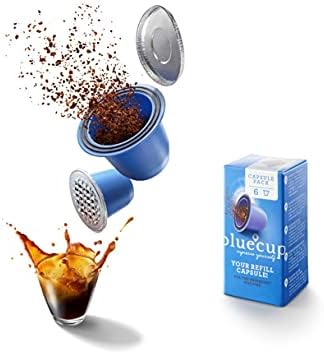 Reusable Nespresso Pods - Patented Sealing System, No Glue - Made in Holland - 25% More Coffee - 2 Capsules, 100 Foil Lids, Sealer & Spoon - BPA-Free
