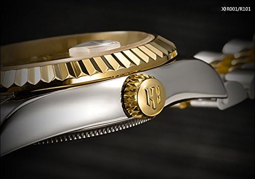 Men's Automatic Watch Gold-Plated 316L Steel Sapphire Crystal | Japanese 8215 automatic movement • Sapphire crystal • 18K gold-plated 316L steel • Date display • Dress and business wear