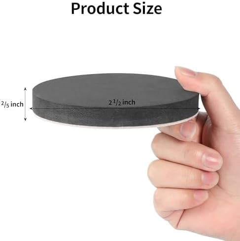 Yelanon Felt Furniture Sliders 20 Pcs 3.5" Round for Hardwood & Tile