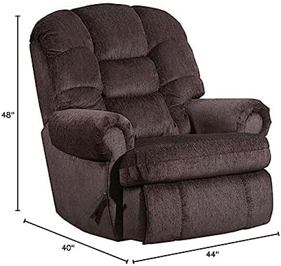 LANE Stallion Big Man King of Comfort (Extra Large) Wallsaver Recliner in Chocolate. Made for The Big Guy Or Gal. Rated for Up to 500 Lbs. Extended