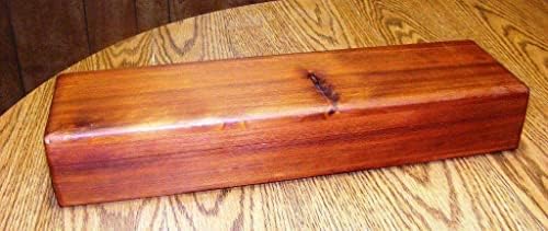 Steve's Gift Shoppe Native American Cedar Feather Box (Church Box) Handcrafted in Oregon USA With Latch/No lining, 18 x 5 x 3 (LxWxH)