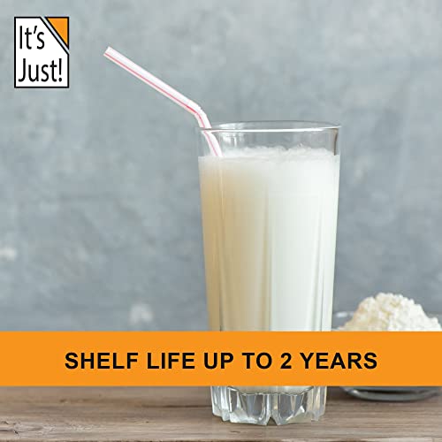 It's Just - Whole Milk Powder, 2lbs, rBST/rBGH Hormone Free, Shelf Stable, Just Add Water, Made in USA, Dry Milk Powder, 32oz