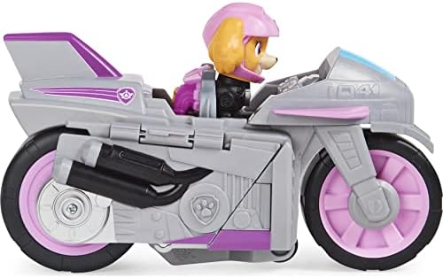 PAW Patrol, Moto Pups Skye’s Deluxe Pull Back Motorcycle Vehicle with Wheelie Feature and Figure