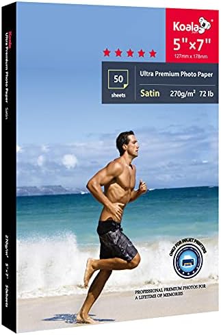 Koala Photo Paper Resin Coated 11x17 In Satin Photo Printer Paper 72lb