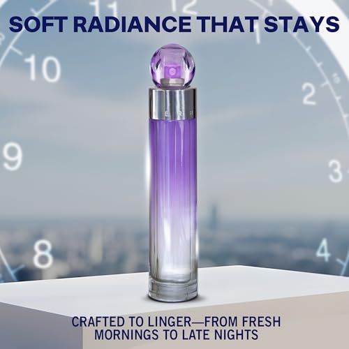 Perry Ellis 360° Purple Eau De Parfum Spray for Women, 3.4 Fl Oz (100 mL) | Perfume for Women, Fruity & Floral Fragrance, EDT, Designer Scent for Her, Long Lasting, Made in USA